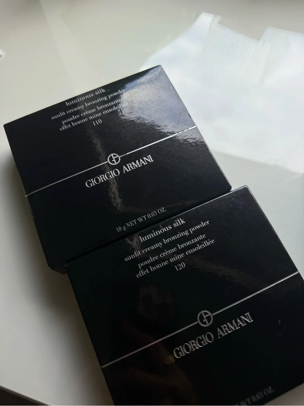 Armani Beauty luminous silk creamy bronzing powder duo